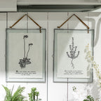 ***Just Living Is Not Enough Botanical Handmade Paper Print - 12x16