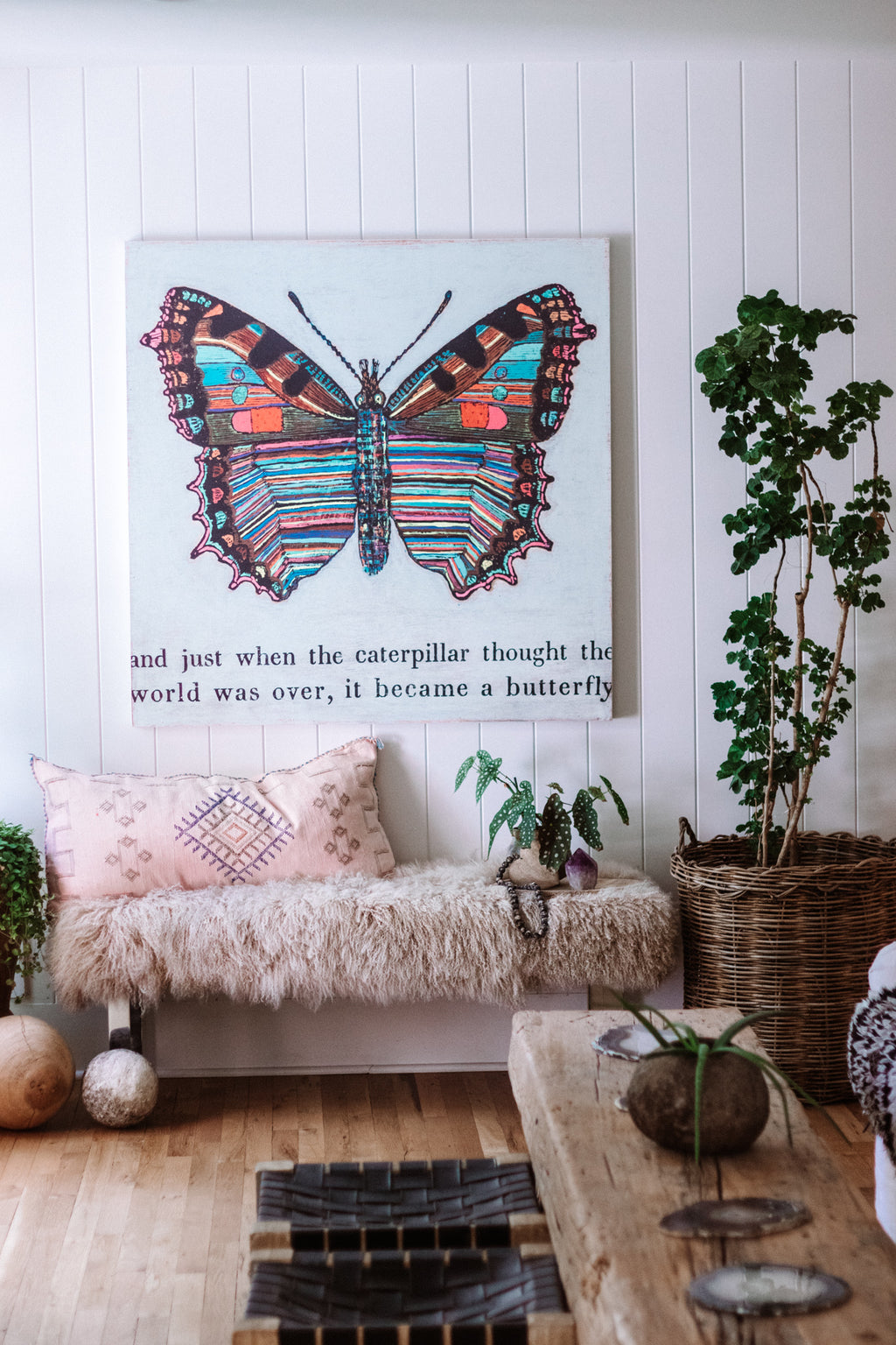 Butterfly Art Print (Gallery Wrap)