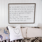 Apache Blessing Art Print - Grey Wood
