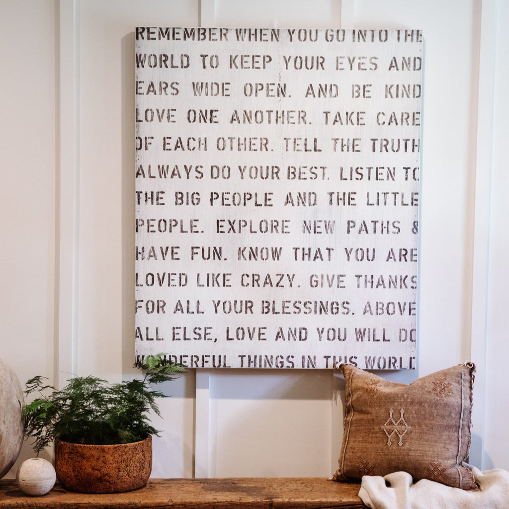 Remember When Art Print - Grey Wood