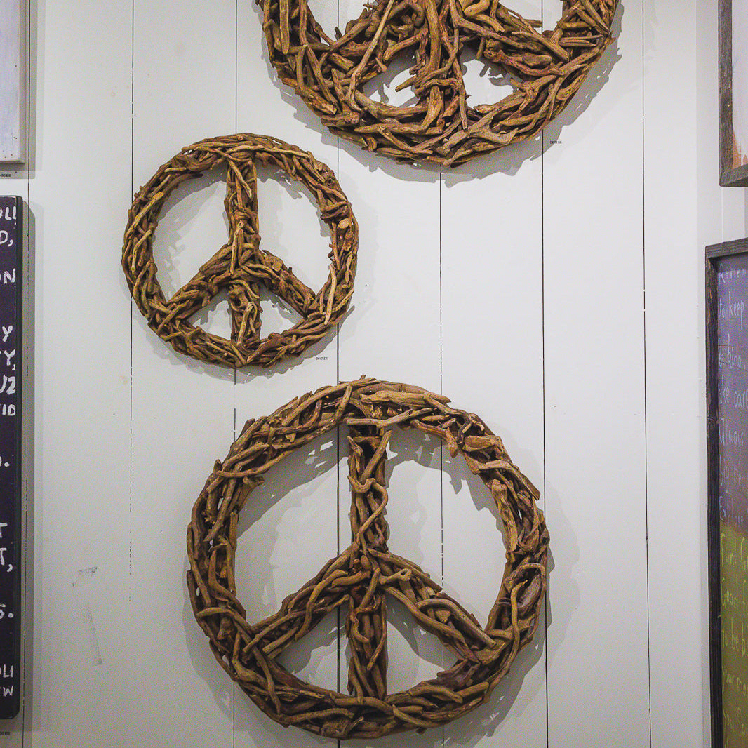 Peace Sign Driftwood - 30"