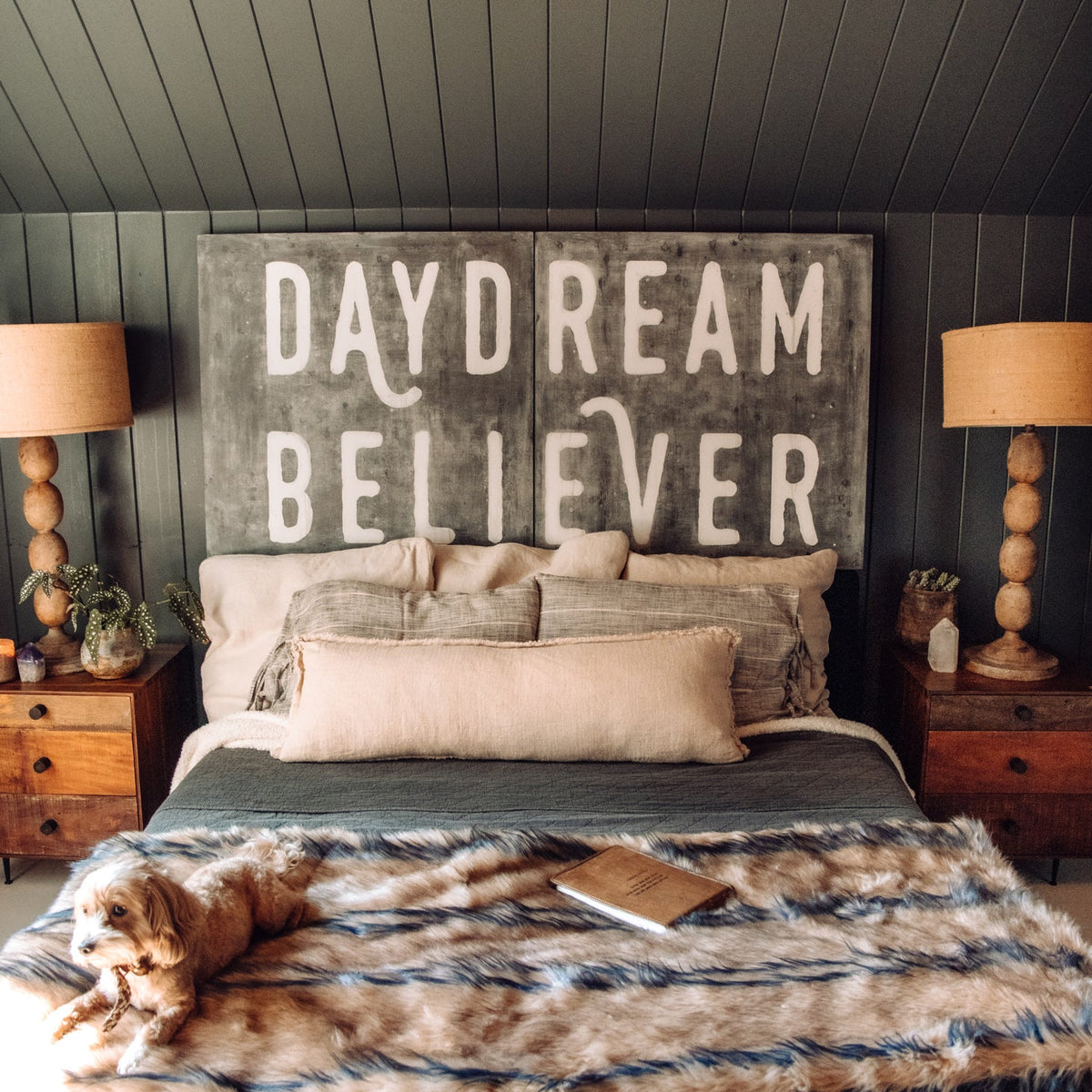 Daydream Believer Art Print in Black