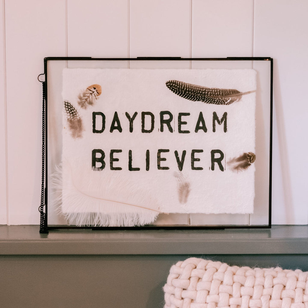 ***Daydream Believer Handmade Paper Print - 12x16