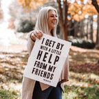 ***A Little Help From My Friends Handmade Paper Print - 12x16