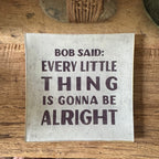 Bob Said Square Decoupage Plate 6x6