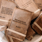 ***There Are No Mistakes Mini Signature Leather Journal - Maple