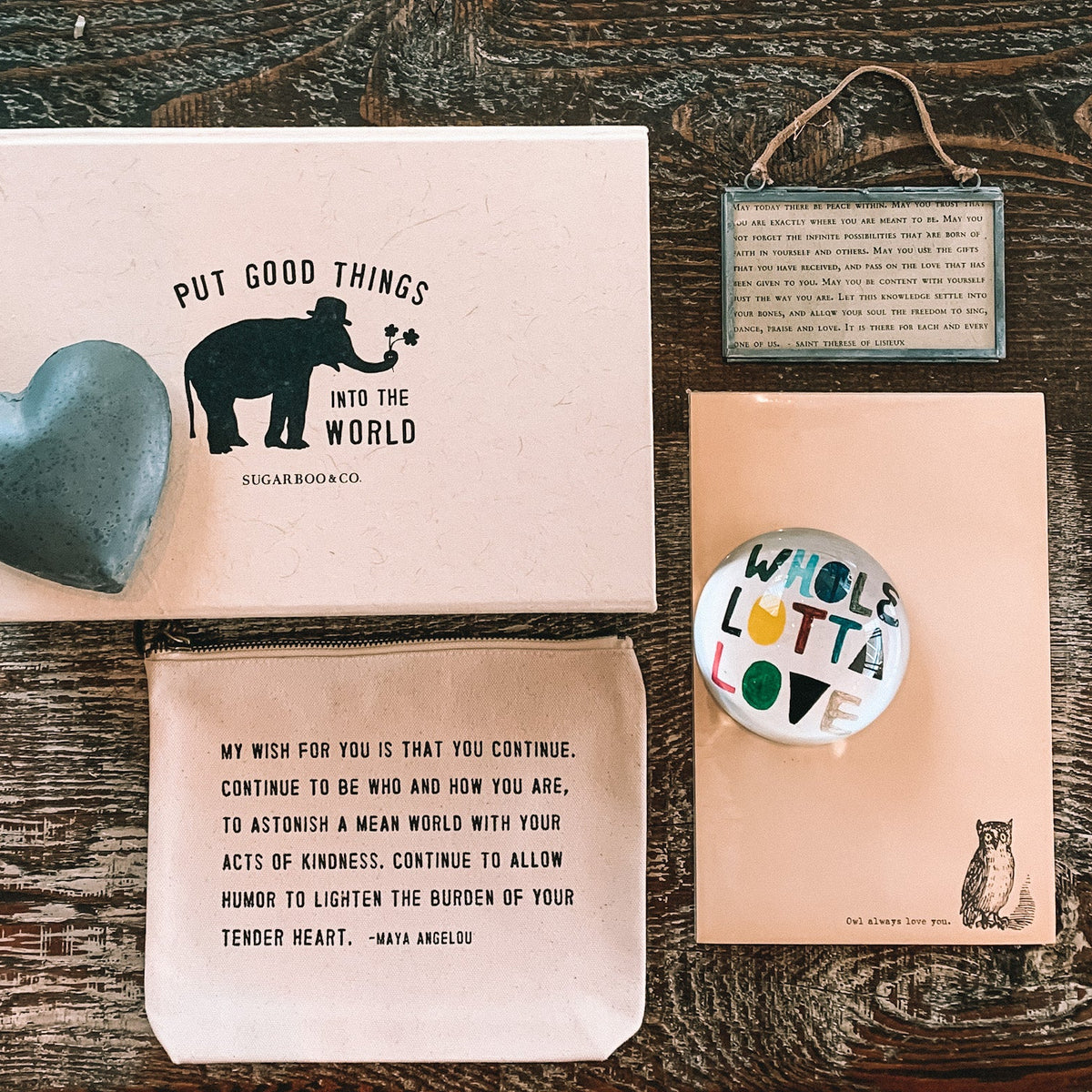 My Wish For You Canvas Zip Bag