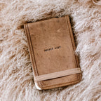 Bucket List Mini Signature Leather Journal - Maple