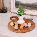 ***Small Round Acacia Wood Cutting Board