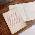 May Today There Be Peace Large Deckled Edge Notebook - Sand
