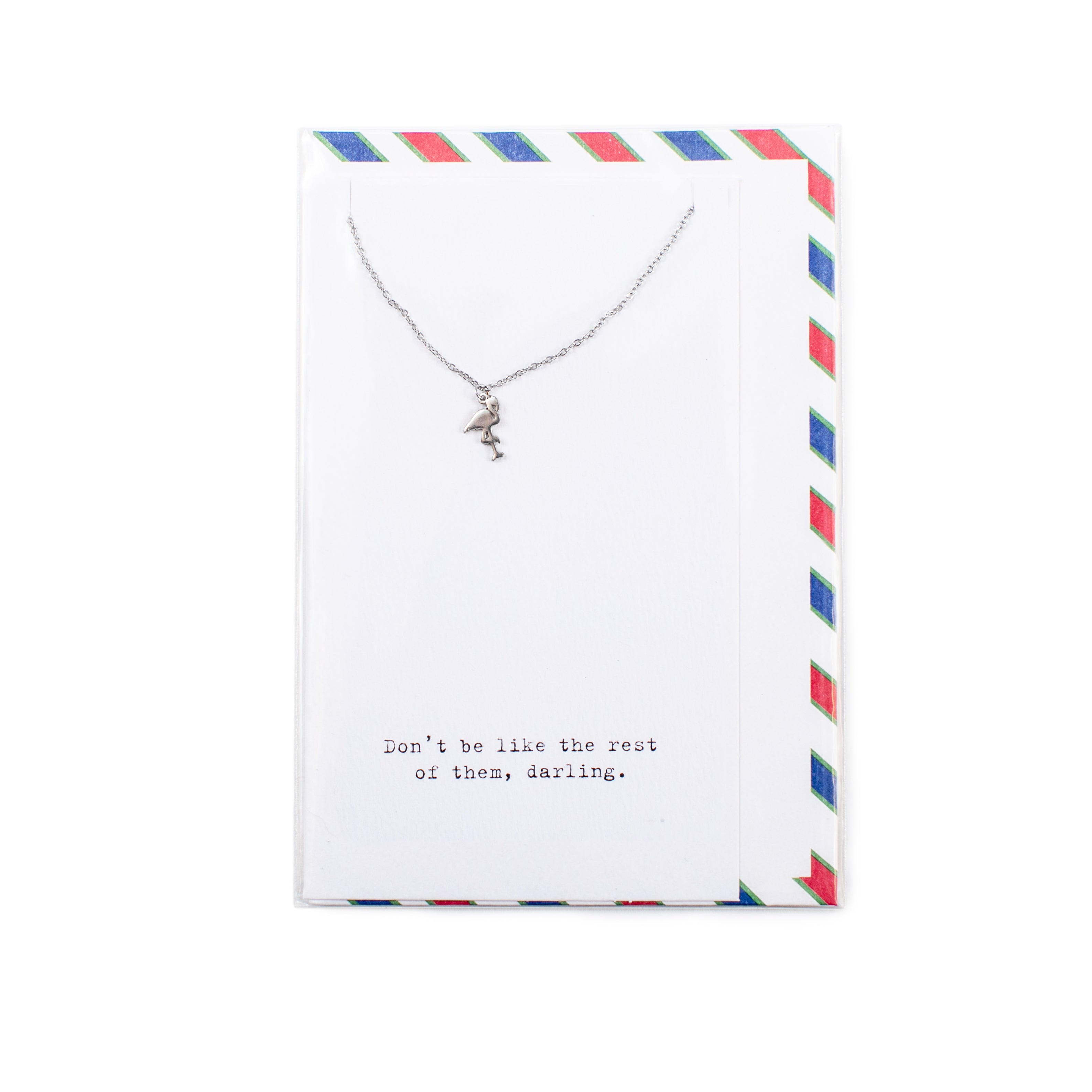 ***Air Mail Littles Collection - Necklace - Flamingo