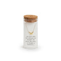 Message in a Bottle Necklace Collection - Gold Butterfly