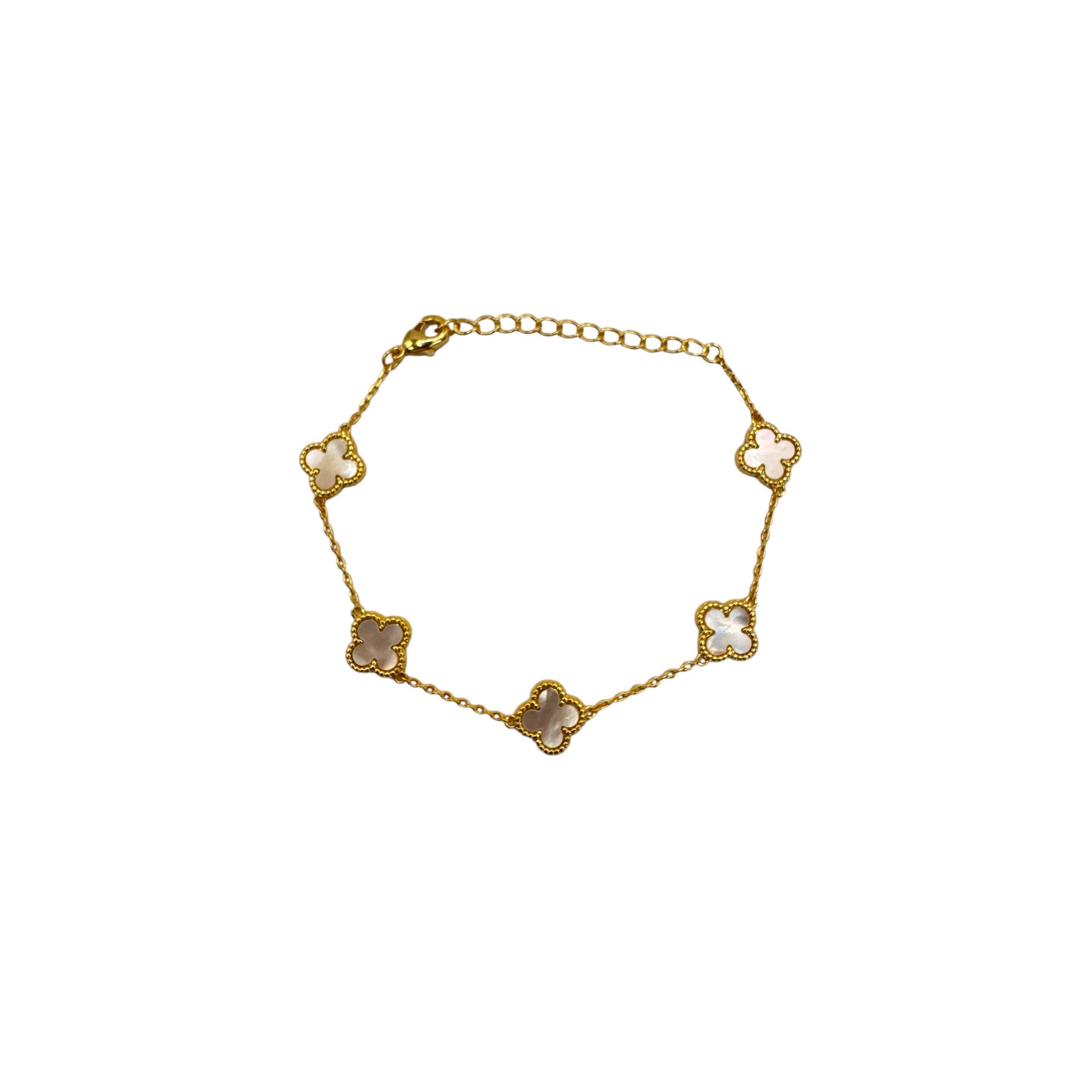 Mother of Pearl Clover Bracelet