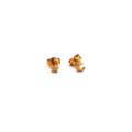 Tiny Moon and Star Stud Earrings