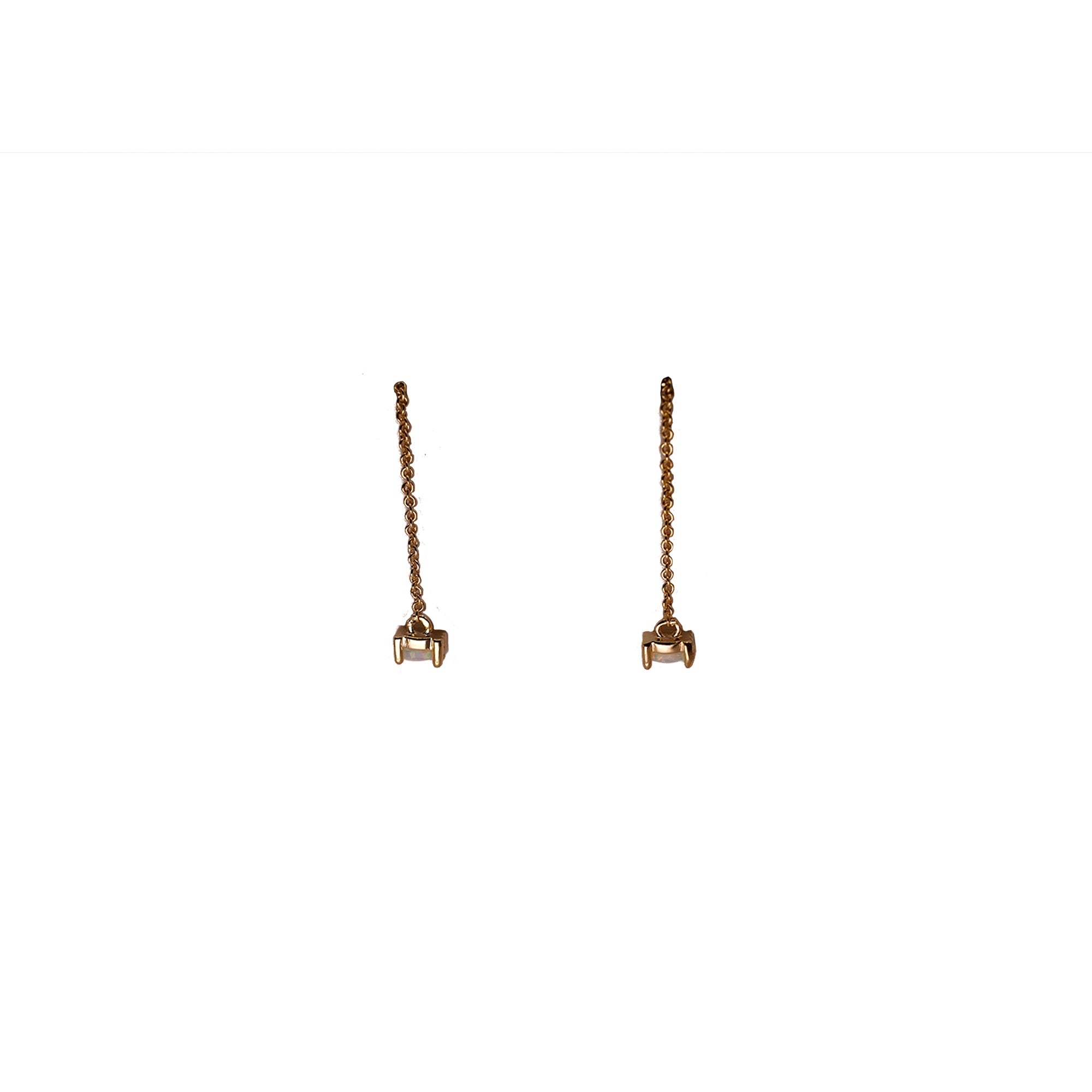 Gold plated Opal Threader Earrings