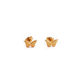 Tiny Butterfly Gold Stud Earrings