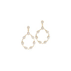 Moonstone Teardrop Statement Earrings