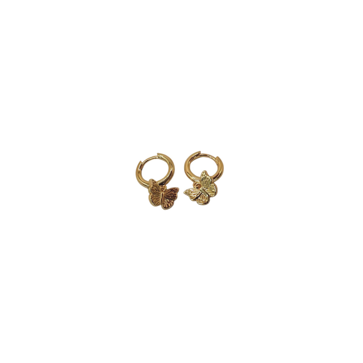 Butterfly Hoop Earring