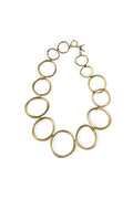 Brass Large Circle link Necklace