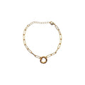 Paper Clip Chain with Charm Adapter Bracelet