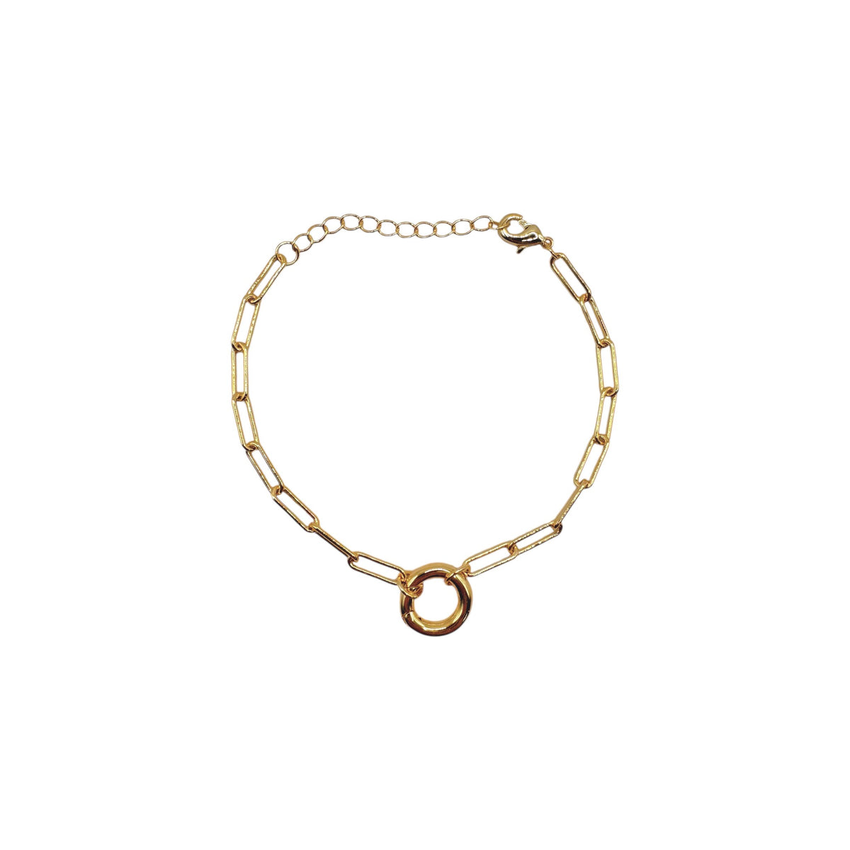 Paper Clip Chain with Charm Adapter Bracelet
