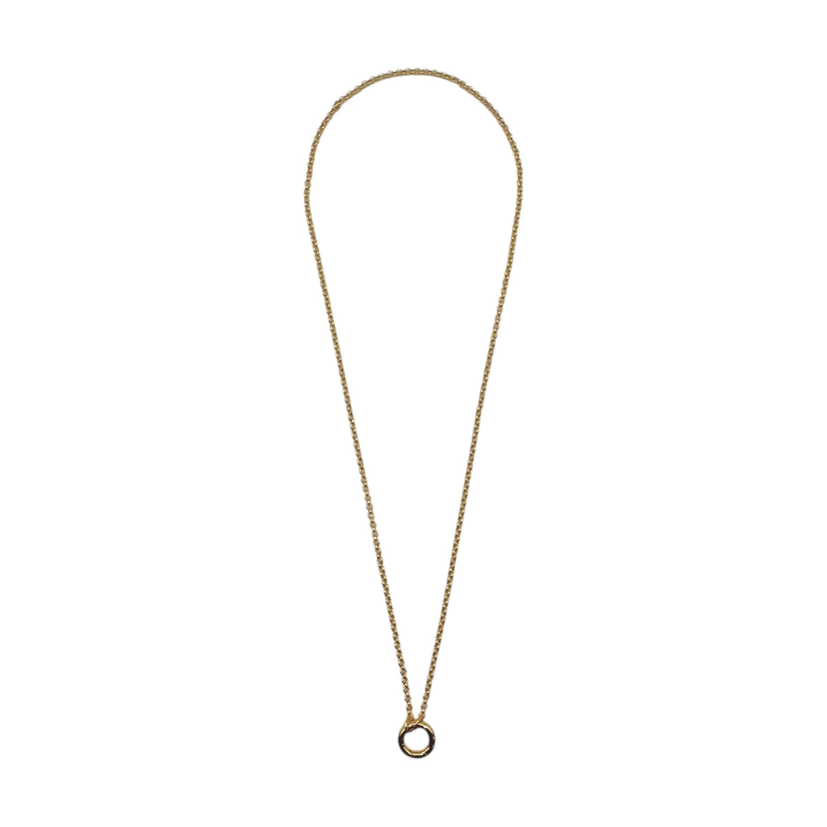 Small Ring Link Chain Necklace