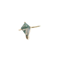 Moss Agate Diamond Shape Adjustable Ring