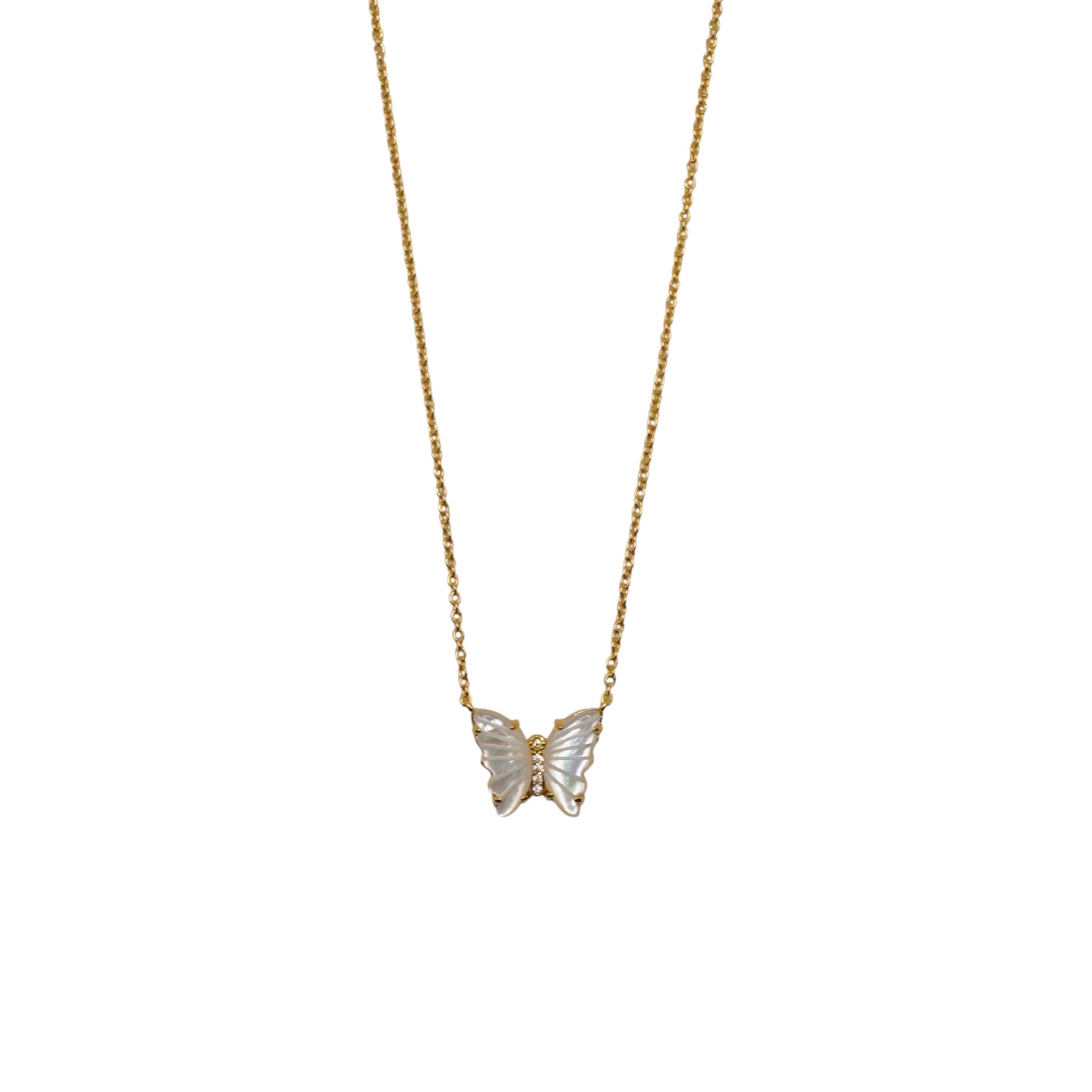 Butterfly Mother of Pearl Necklace