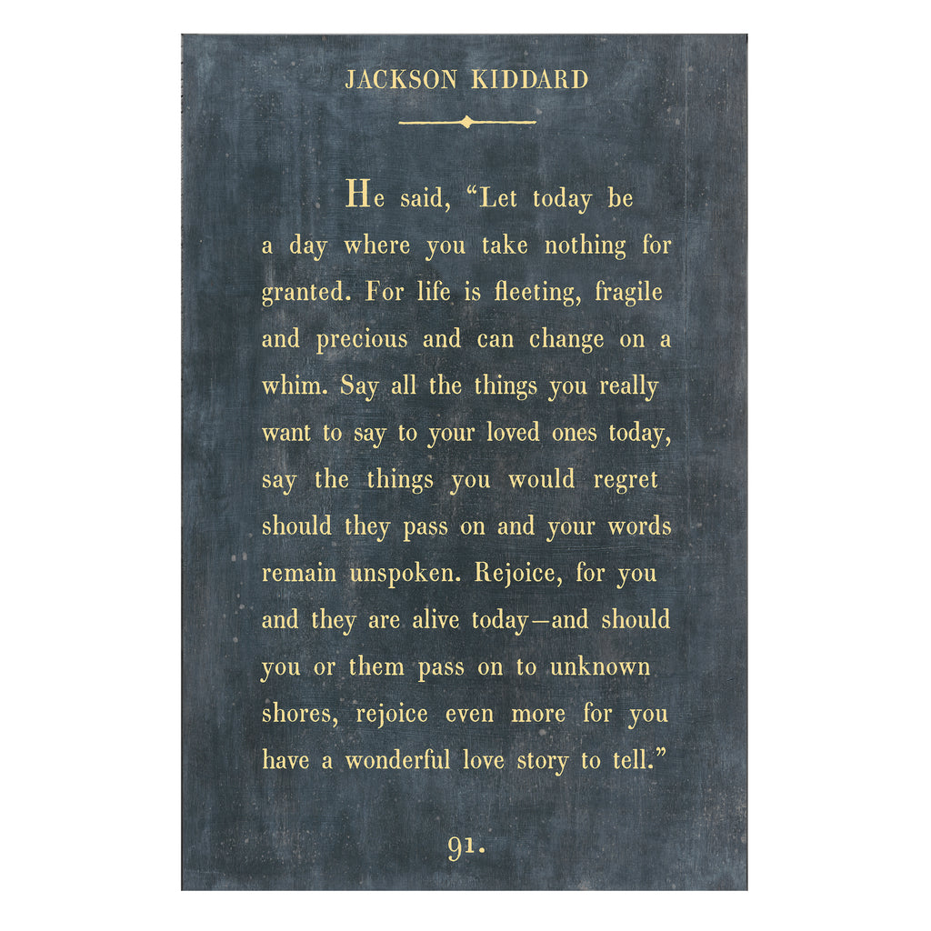 Jackson Kiddard Art Print (Gallery Wrap)