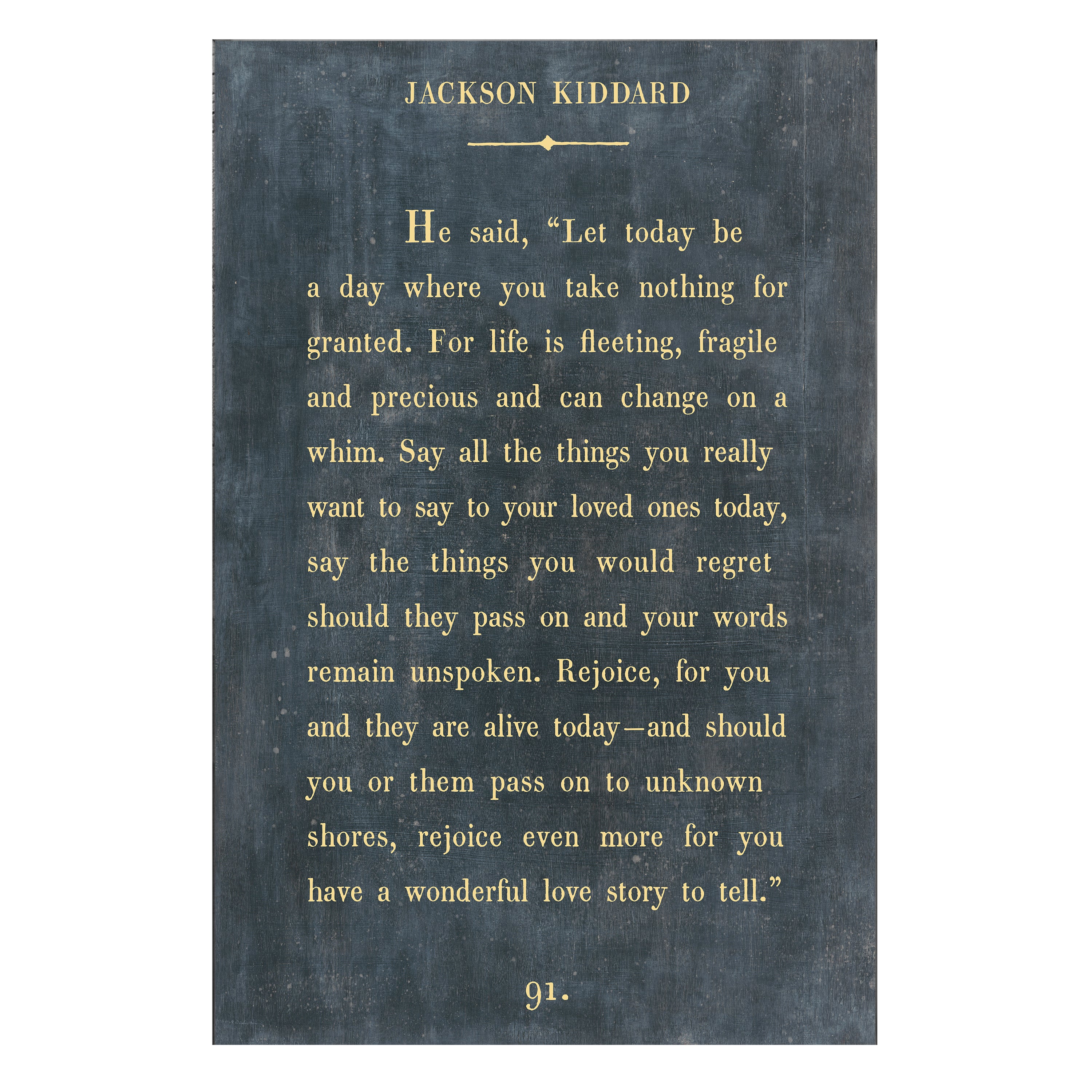 Jackson Kiddard Art Print (Gallery Wrap)