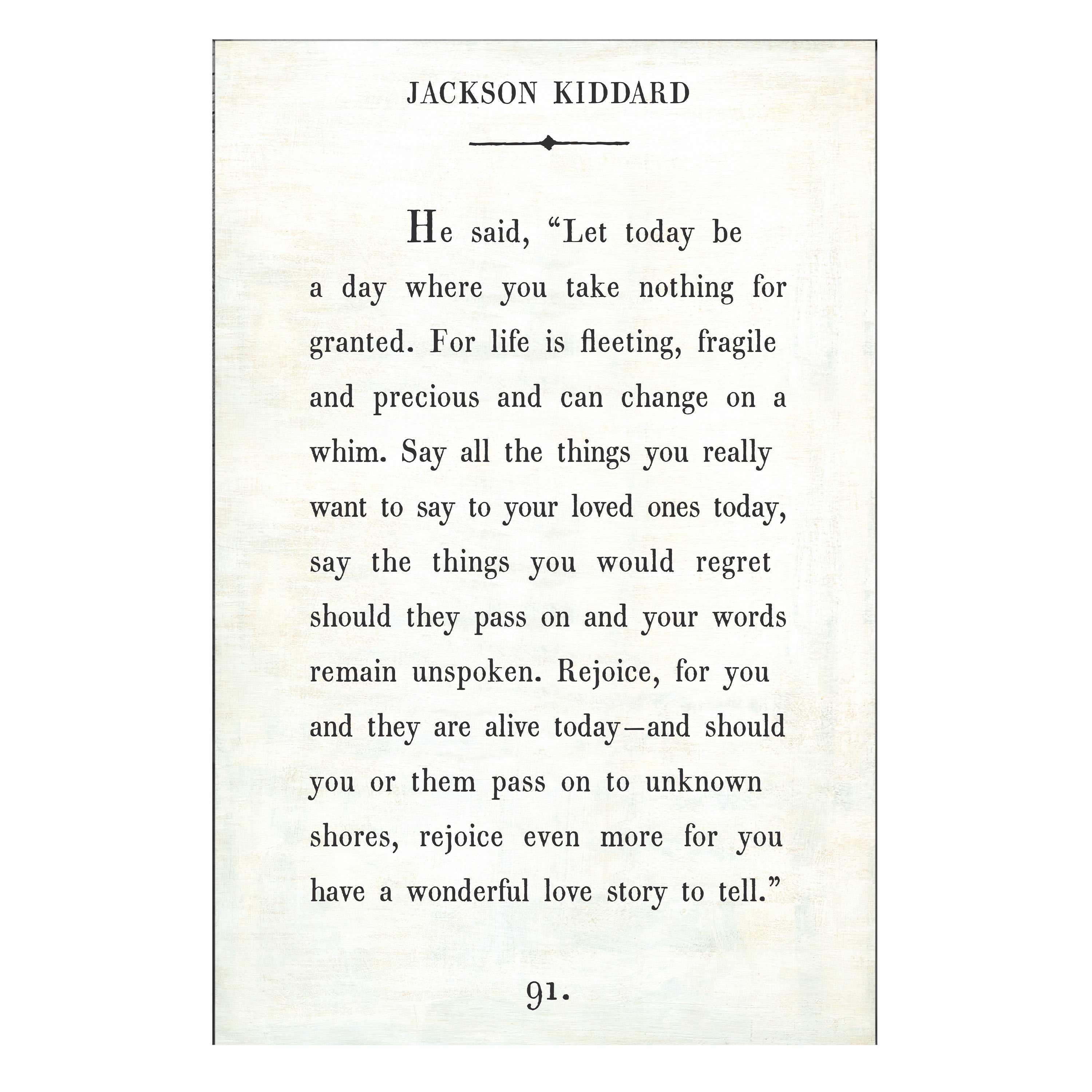 Jackson Kiddard Art Print (Gallery Wrap)