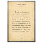 Kahlil Gibran  Art Print - Grey Wood