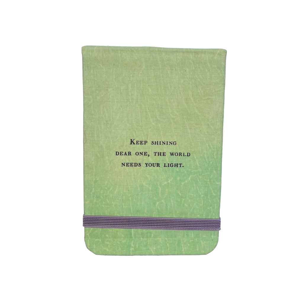 Keep Shining Fabric Notebook