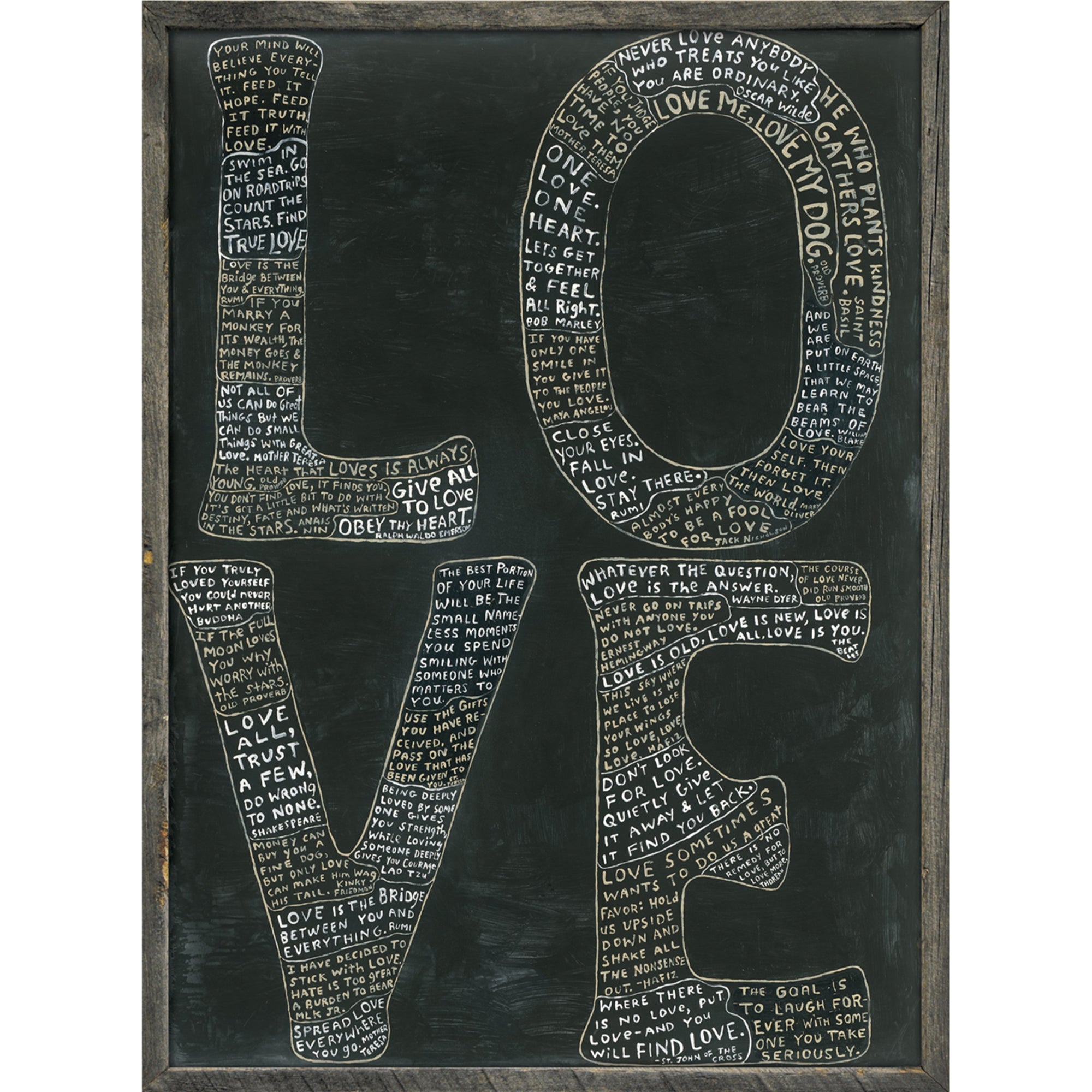 L-O-V-E Art Print - Quick Ship