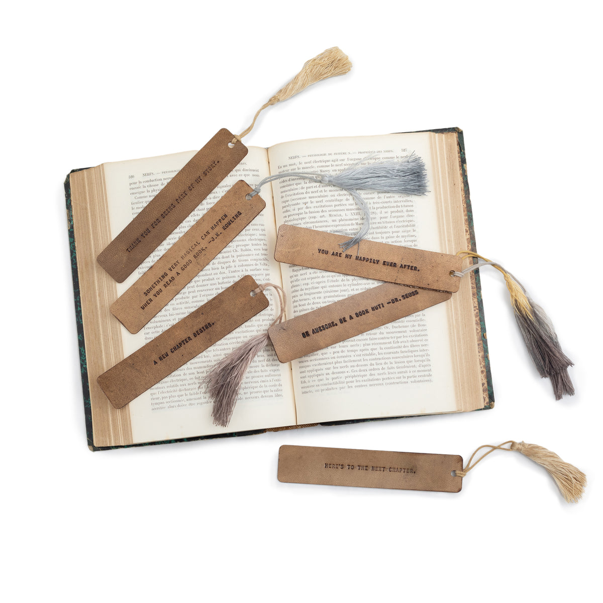 If I'm Honest Leather Bookmark