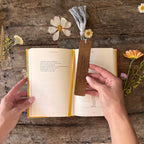 In The Book Of Your Life Leather Bookmark