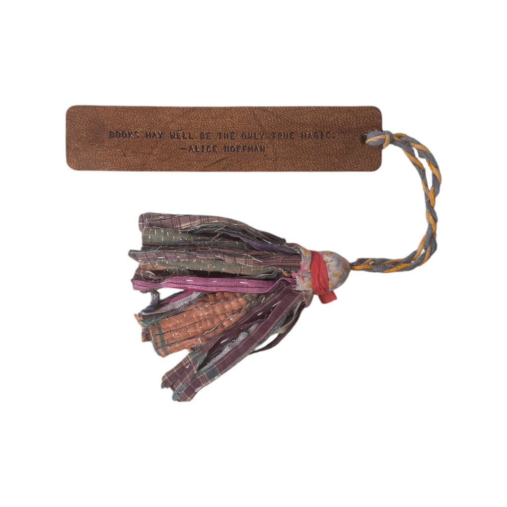Books May Well Be Kantha Tassle Bookmark