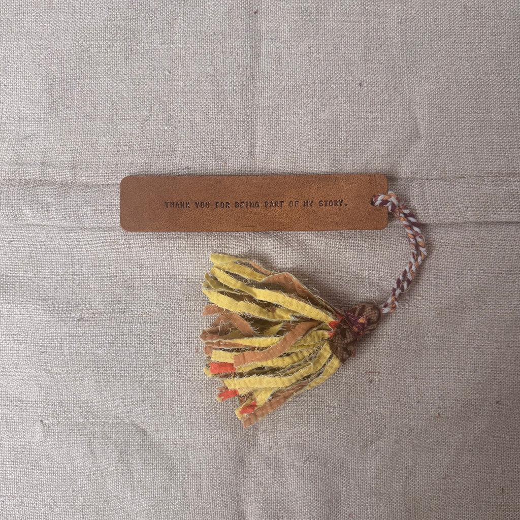 Thank You For Being Part Of My Story Kantha Tassle Bookmark