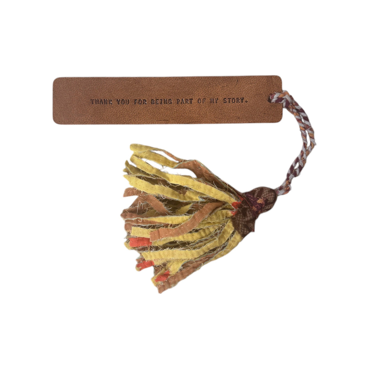 Thank You For Being Part Of My Story Kantha Tassle Bookmark