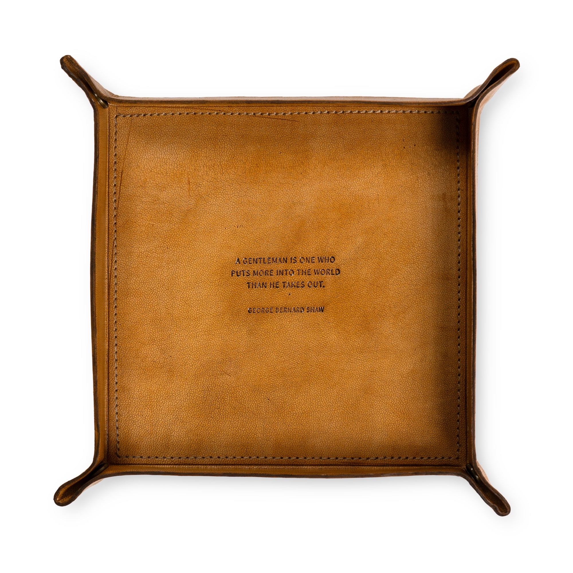 A Gentleman Is One Leather Catchall