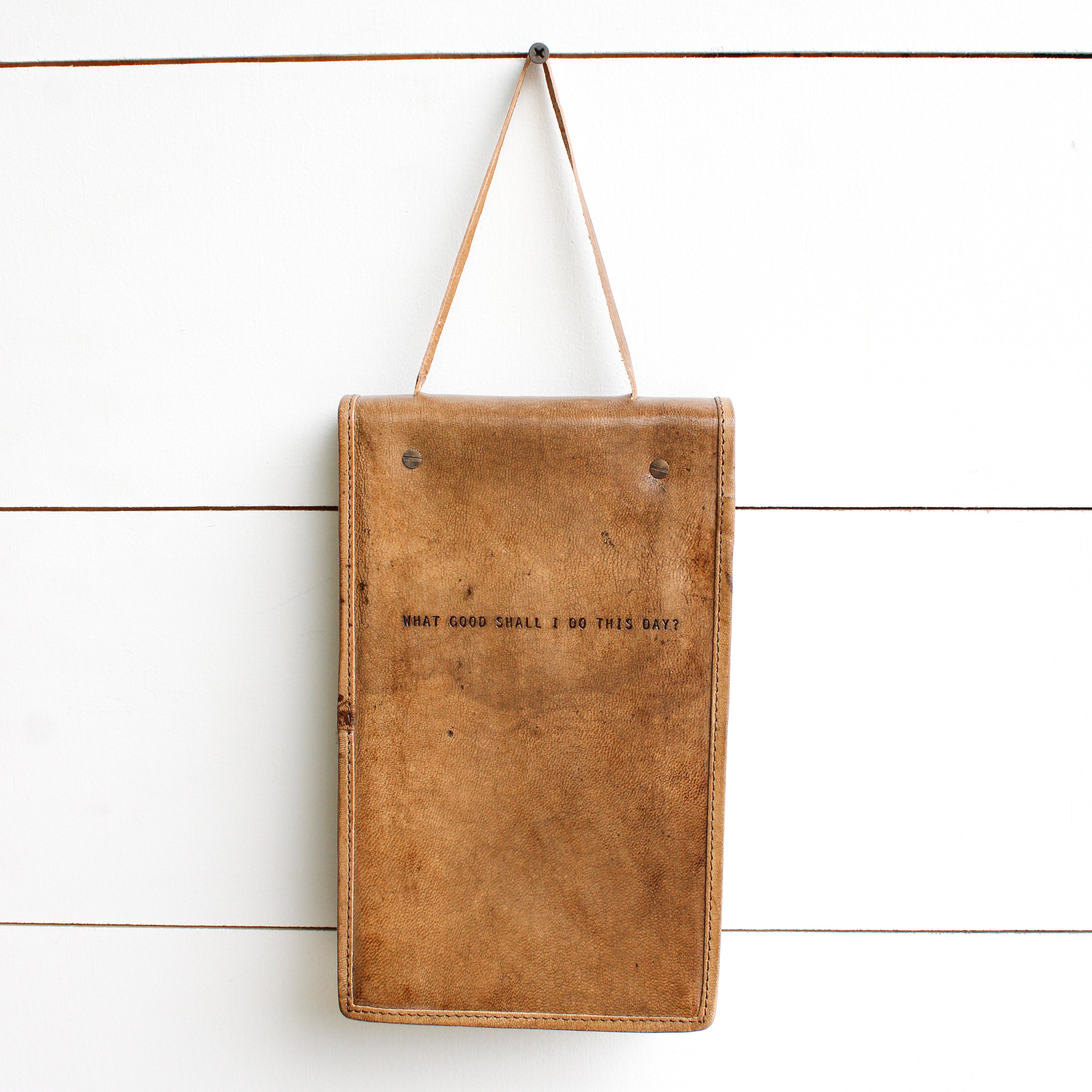Hanging Leather Journals
