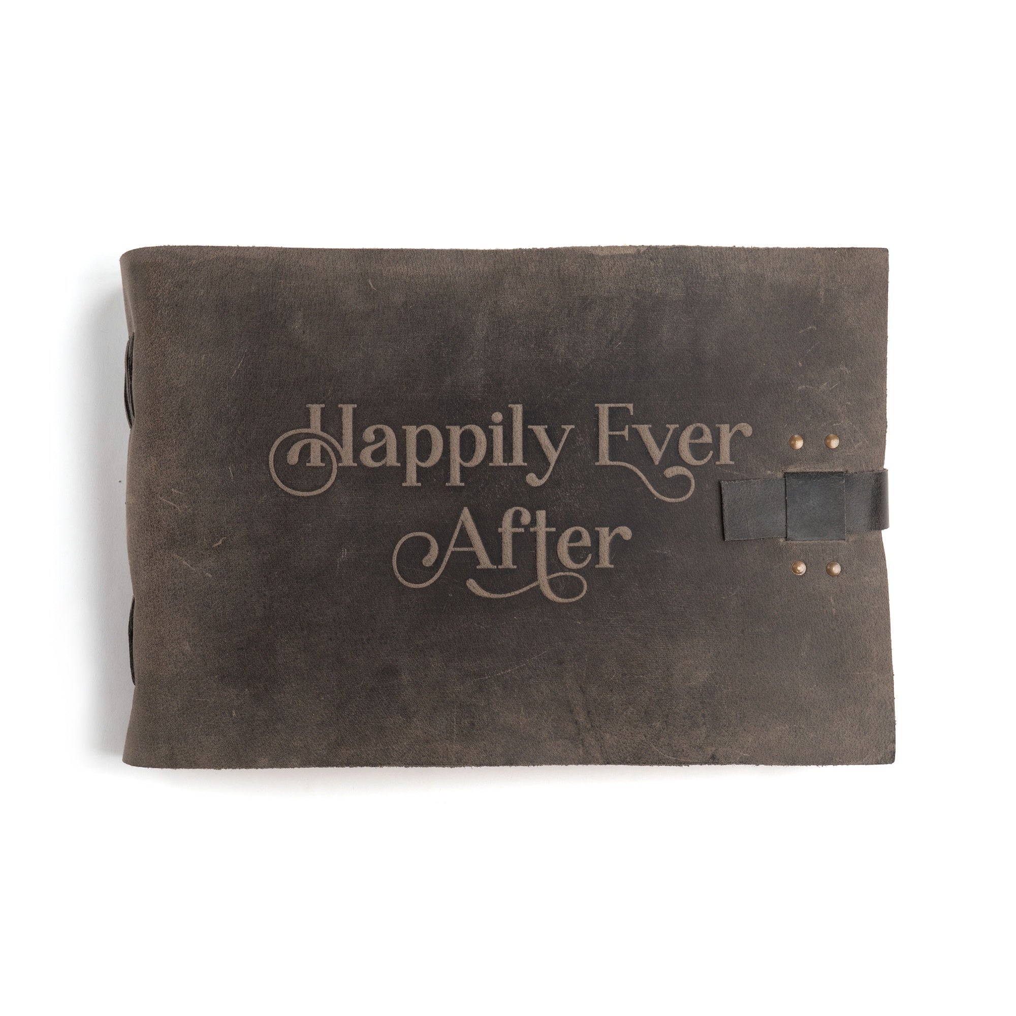 Happily Ever After Leather Story Keeper 14" x 10" - Slate