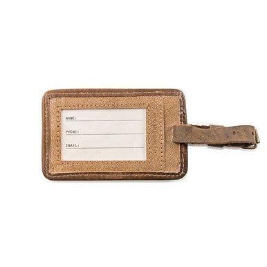 ***Alexandra Elle Leather Luggage Tag - 5”x3