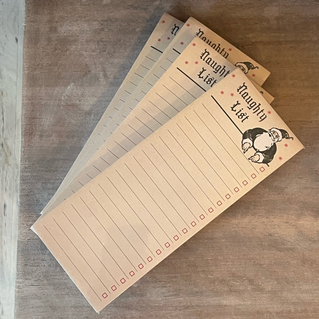 ***Naughty List Skinny Notepad