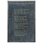Love is More Thicker Art Print - Grey Wood