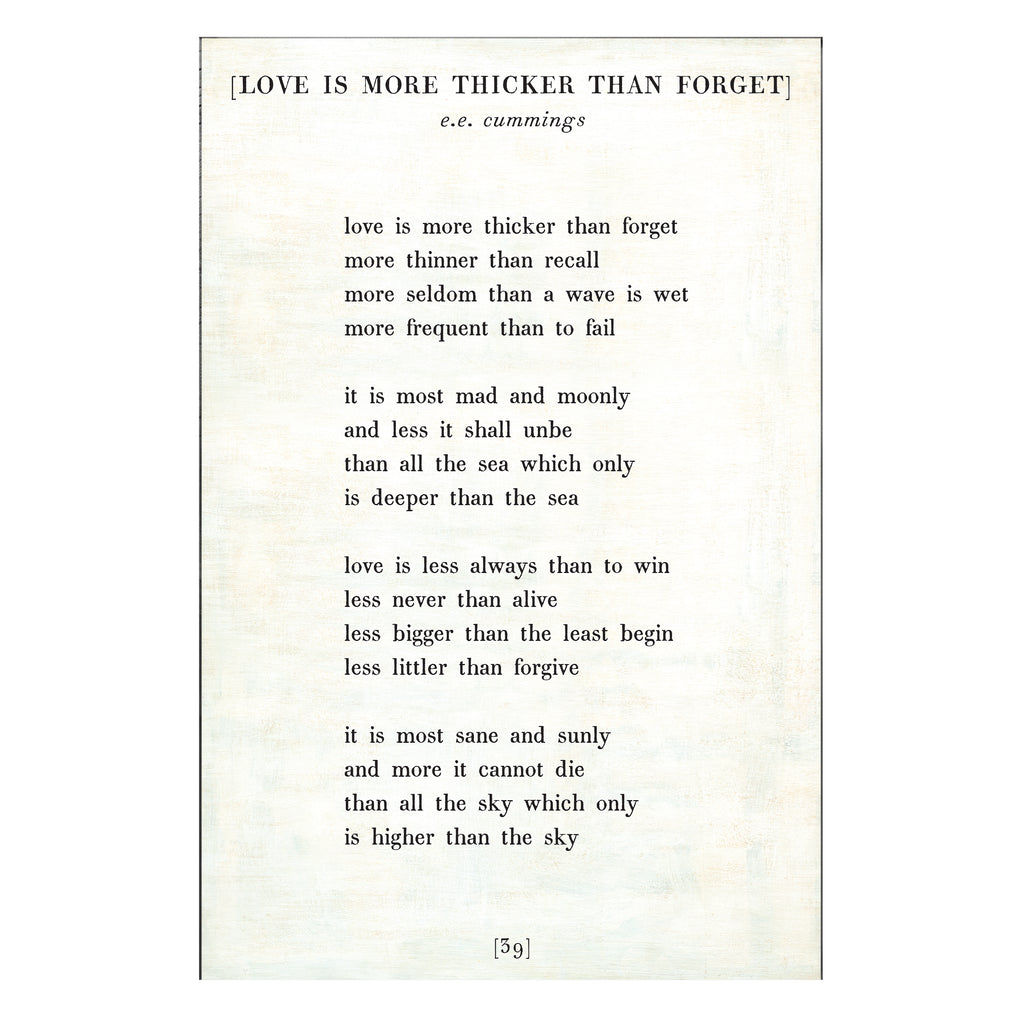 Love is More Thicker - Poetry Collection