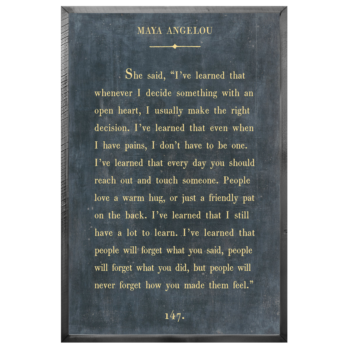 Maya Angelou Art Print - Book Collection