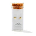Message in a Bottle Earring Collection - Gold Stars