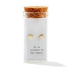 Message in a Bottle Earring Collection - Gold Stars