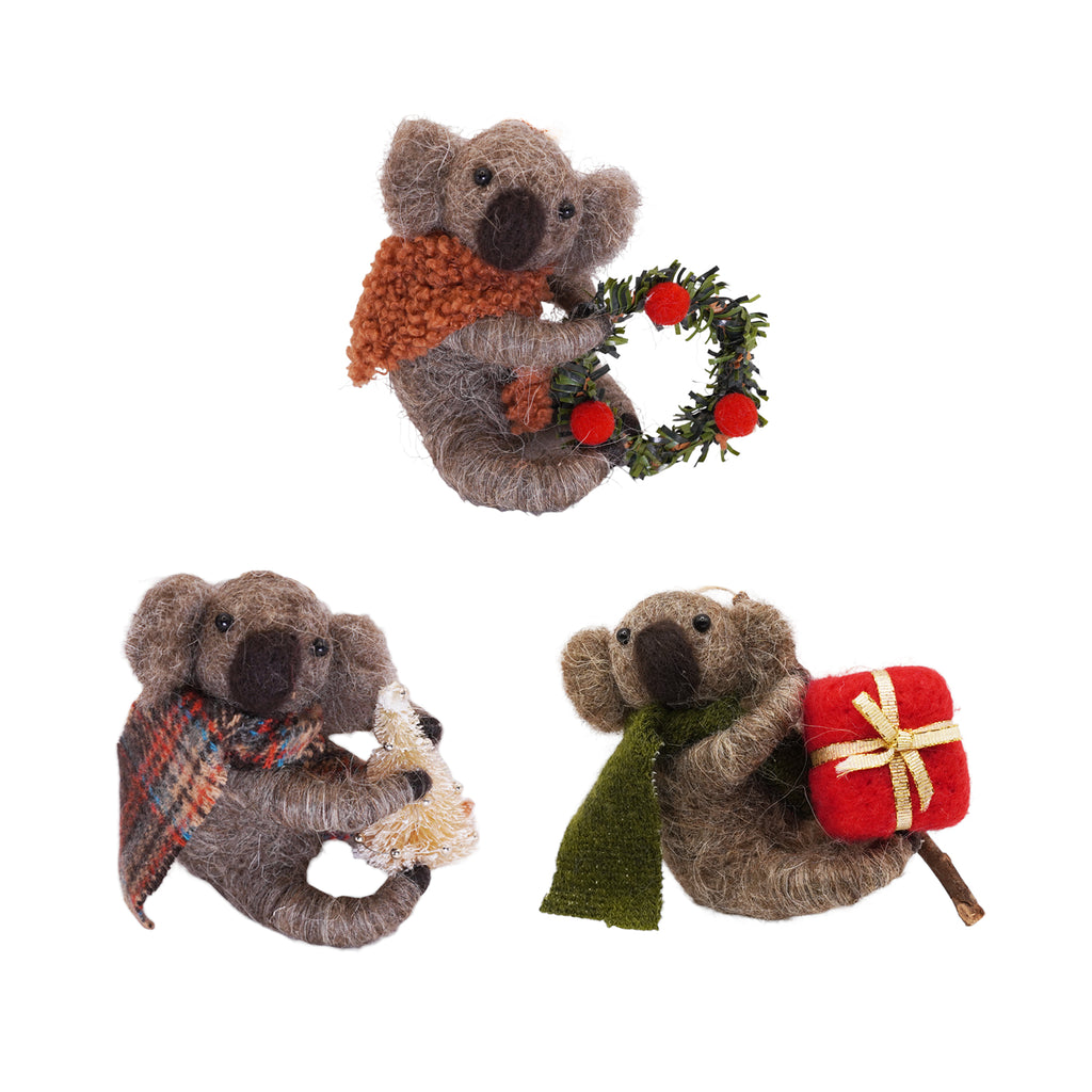 ***Felt Koala Ornament with Tree